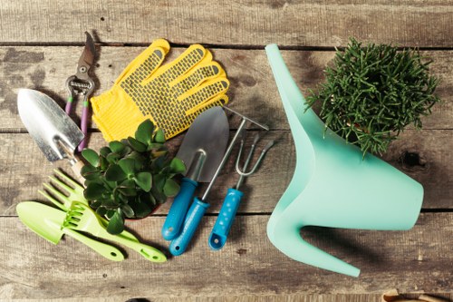 Professional landscapers creating a Croydon garden design